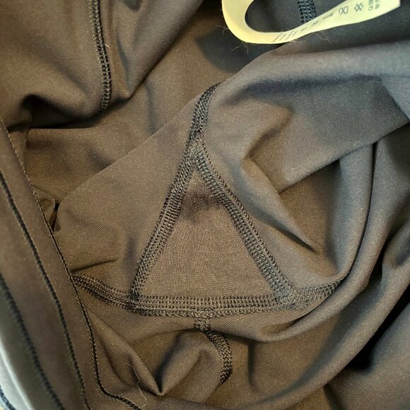 Lululemon Train Times Crop Navy Blue Leggings Women 8 - Picture 12 of 13